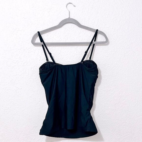 Croft and Barrow bathing suit top black size 12 - Picture 2 of 16